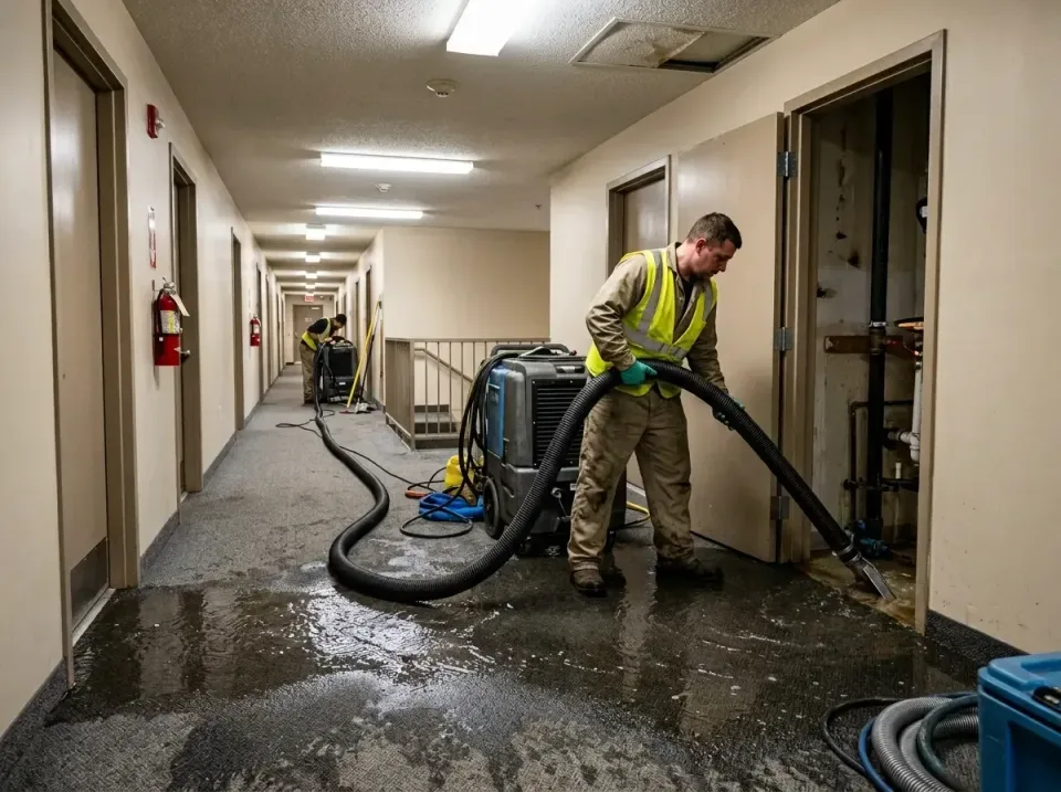 multi-unit-apartment-hallway-f-005 — frequently asked questions, Emergency Burst Pipe Water Extraction & Removal in Plainedg…
